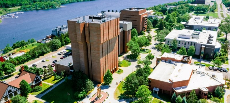 Aerial of campus