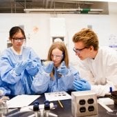 Students in a Biology lab