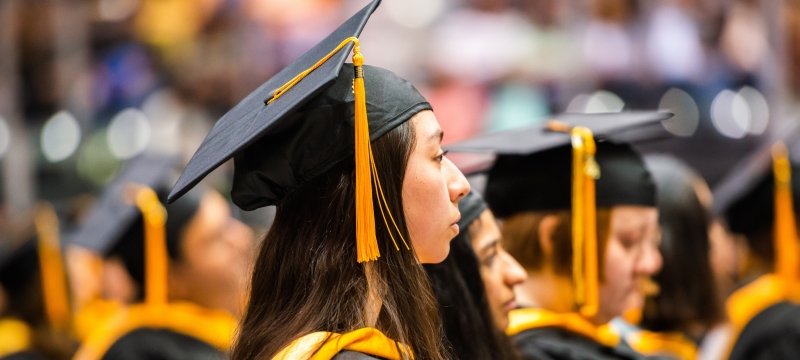 Students at commencement