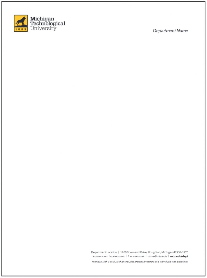 letterhead example