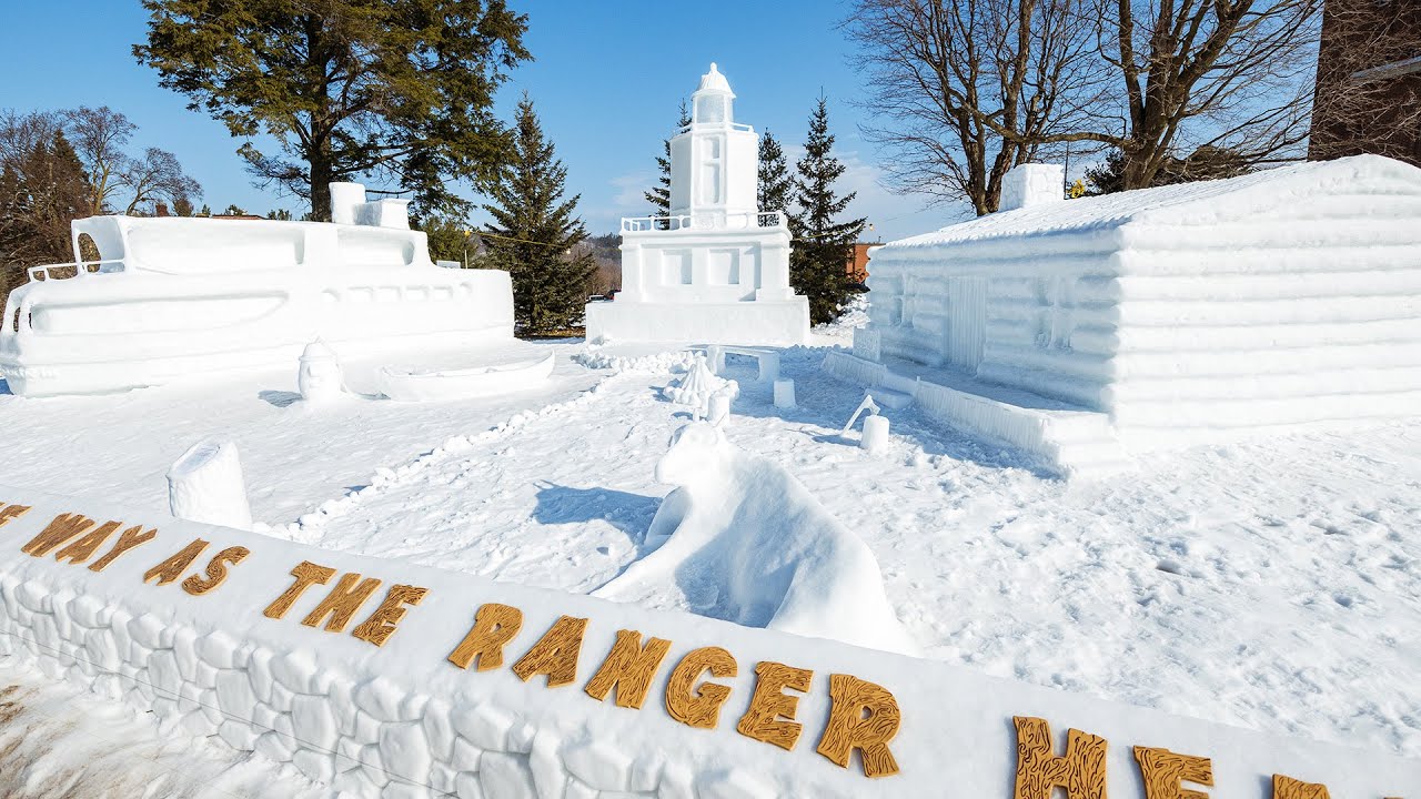 Preview image for See the 2024 Michigan Tech Winter Carnival Statue Winners video